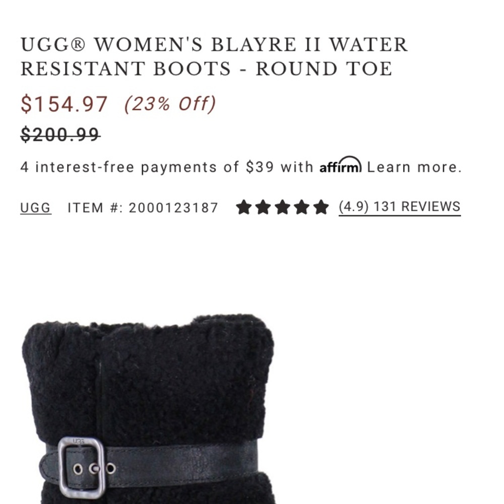 Ugg Blayre 2 water resistant boots 5.5